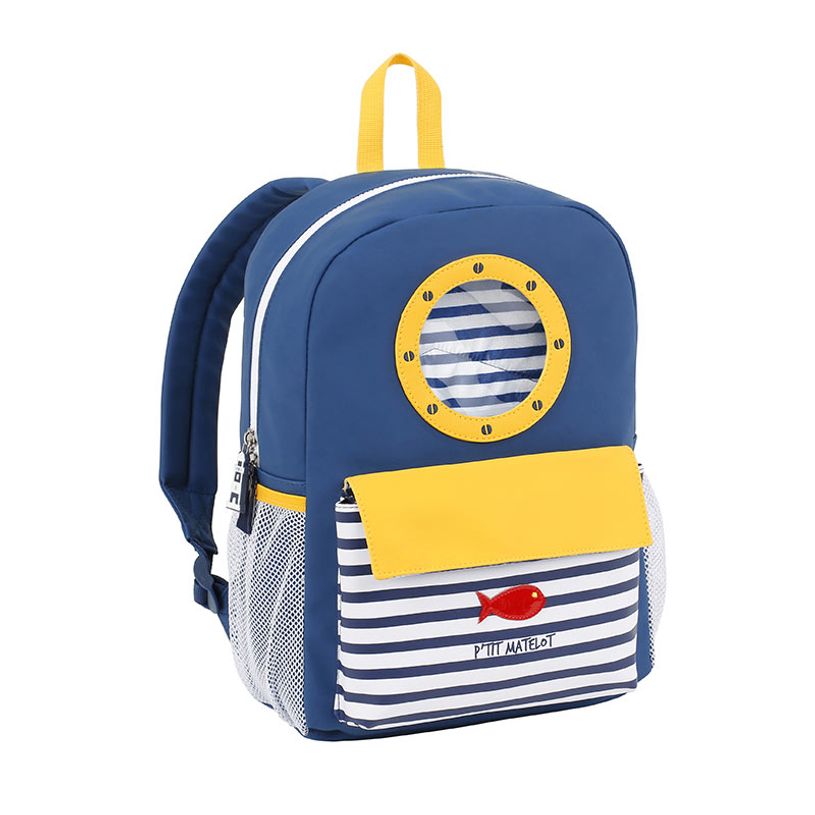 3135256273117-Sac à dos maternelle Ptit Matelot - 1 compartiment - bleu - Viquel-P_405128643_1-0