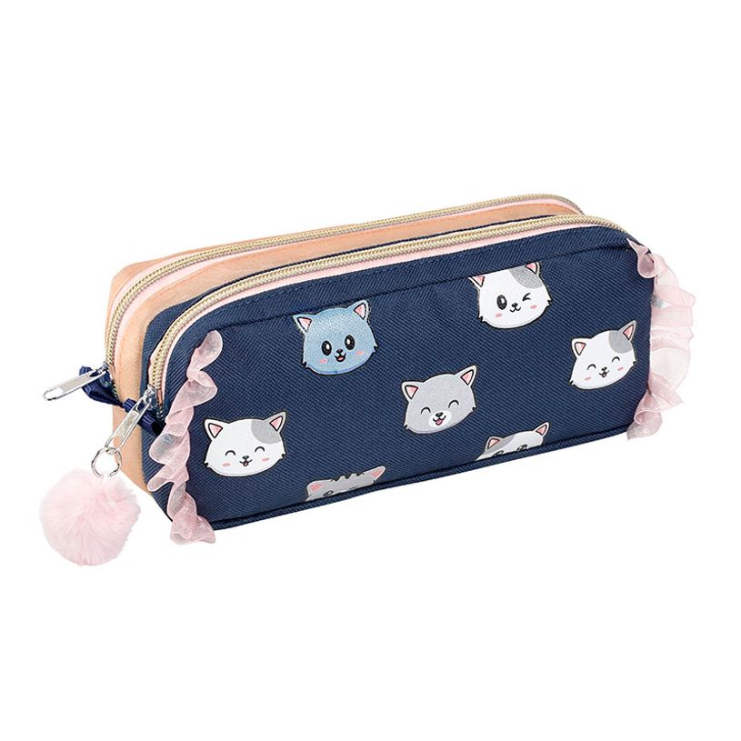 3135258773141-Trousse rectangulaire Cats - 2 compartiments - Viquel-P_405128647_1-0