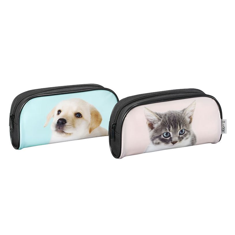3135258303522-Trousse rectangulaire Zoo Face - 1 compartiment - 2 modèles disponibles - Viquel-P_405128661_1-0