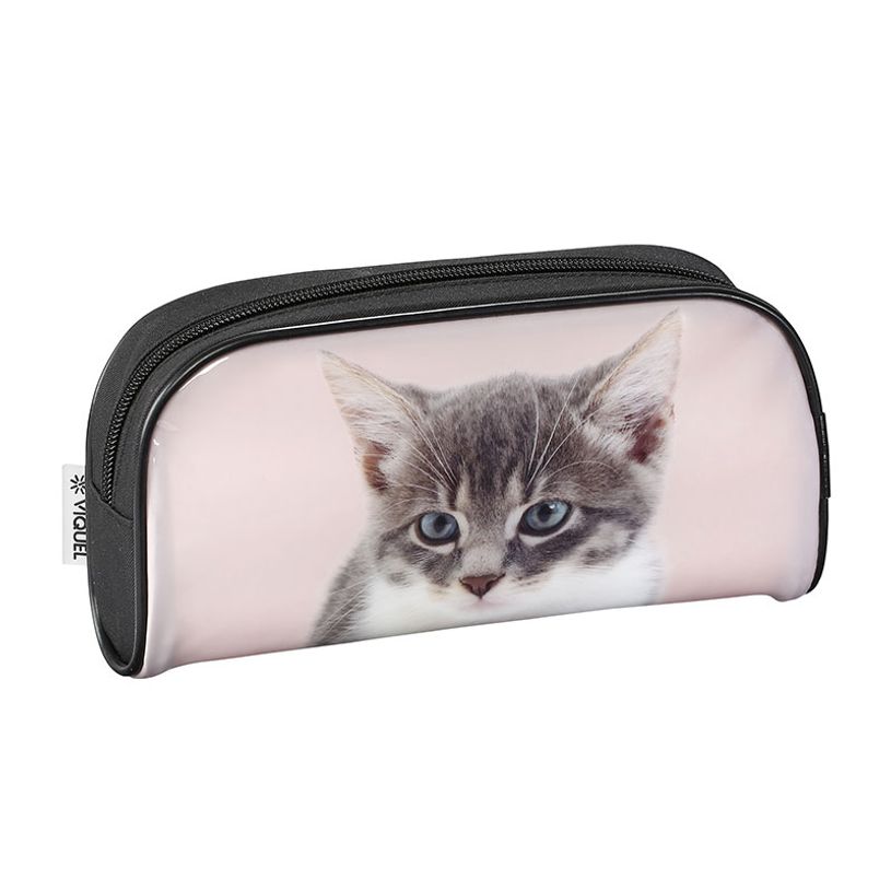 3135258303522-Trousse rectangulaire Zoo Face - 1 compartiment - 2 modèles disponibles - Viquel-P_405128661_6-5