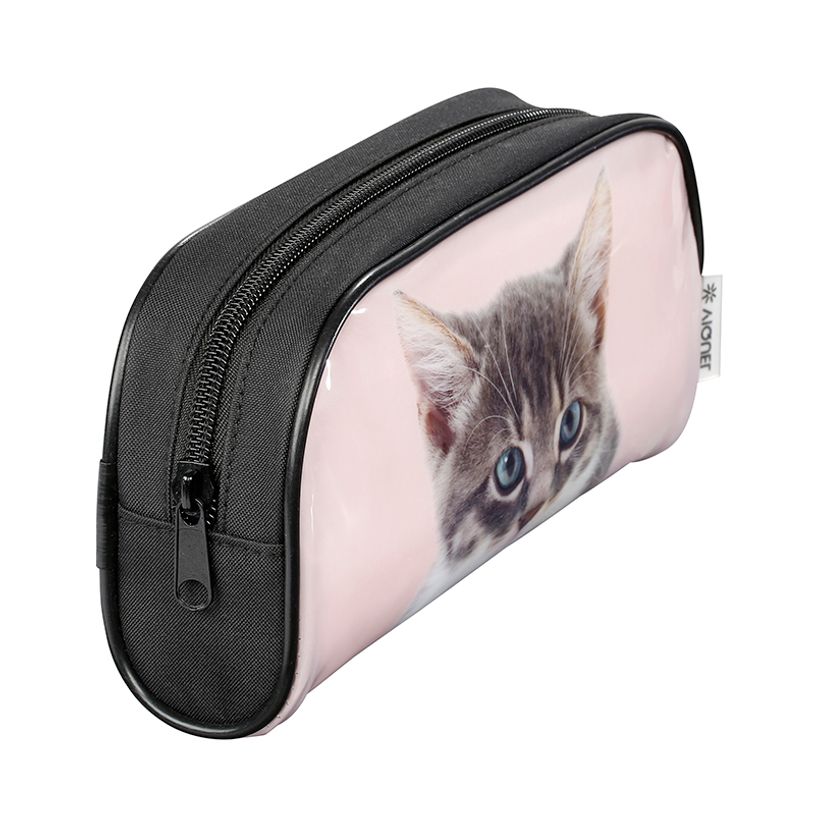 3135258303522-Trousse rectangulaire Zoo Face - 1 compartiment - 2 modèles disponibles - Viquel-P_405128661_7-6