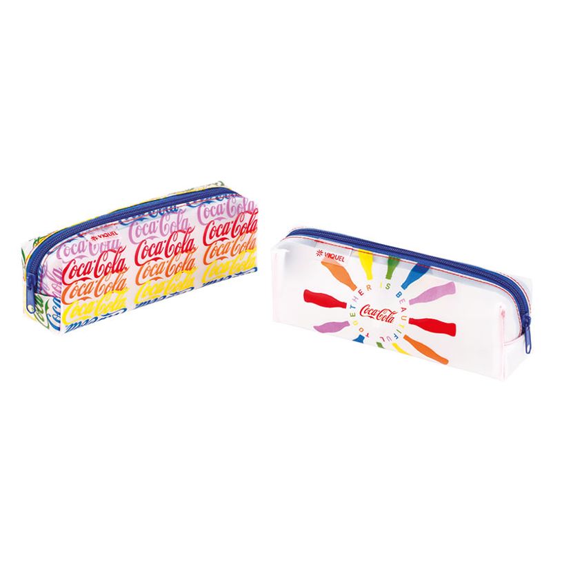 3135258313521-Trousse rectangulaire Coca-Cola - 1 compartiment - 2 modèles disponibles - Viquel-P_405128673_1-0