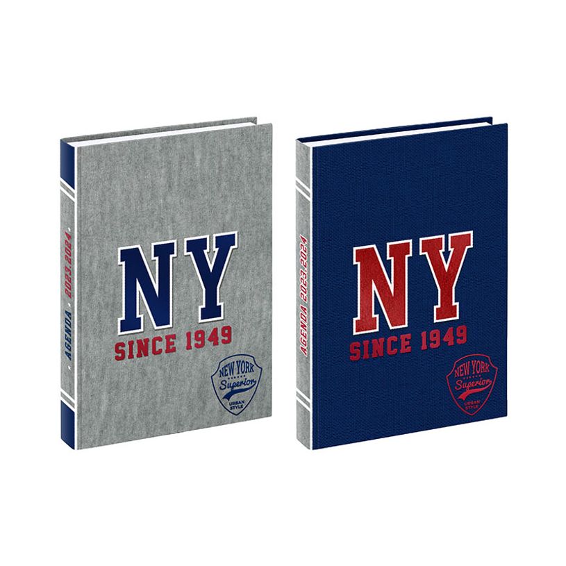 3135257453167-Agenda NY Fashion - 1 jour par page - 12 x 17 cm - bleu ou gris - Viquel-P_405128688_1-0