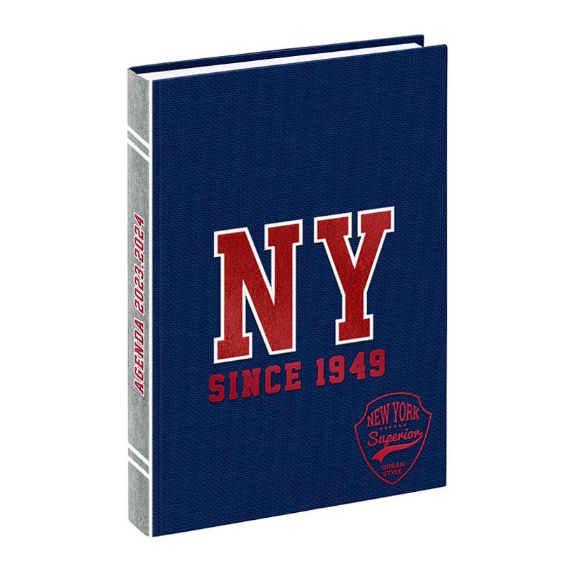 3135257453167-Agenda NY Fashion - 1 jour par page - 12 x 17 cm - bleu ou gris - Viquel-P_405128688_2-1