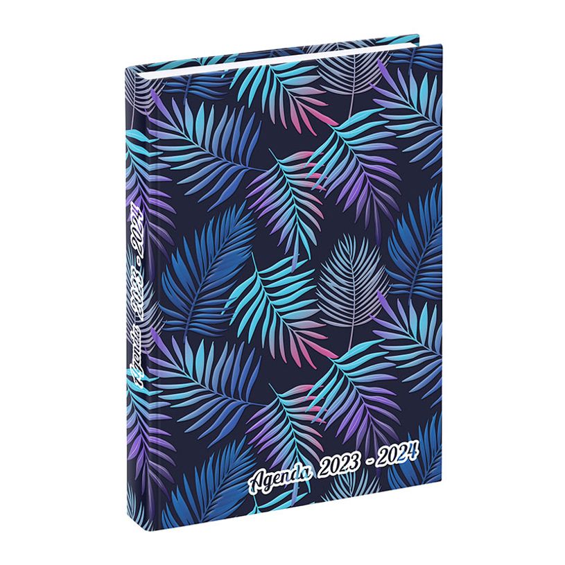 3135257453228-Agenda Tropical Night - 1 jour par page - 12 x 17 cm - bleu ou vert - Viquel-P_405128689_2-1