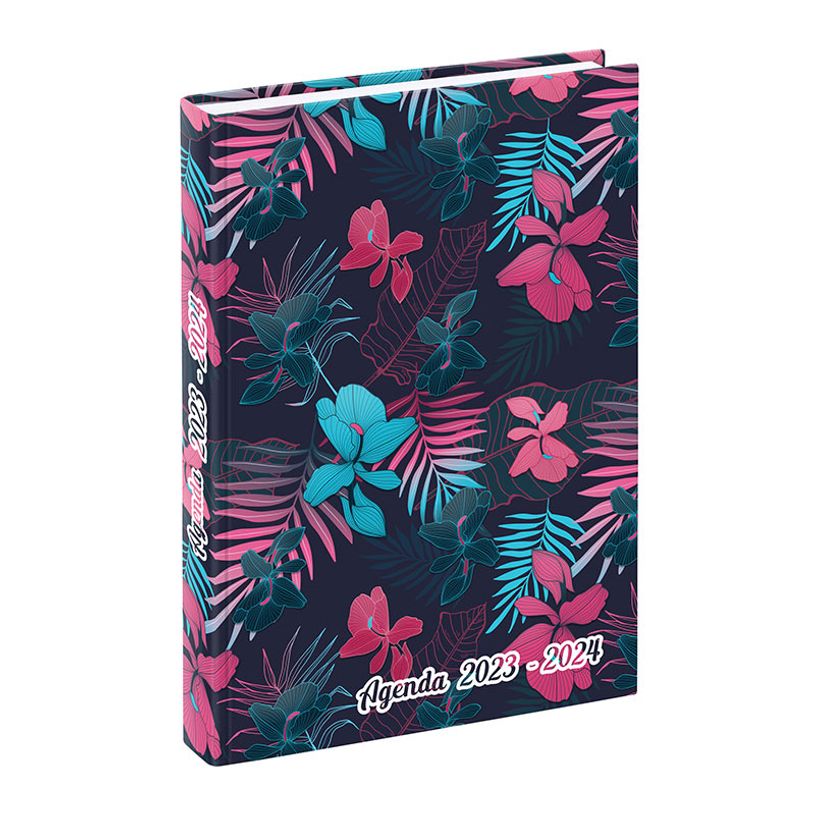3135257453228-Agenda Tropical Night - 1 jour par page - 12 x 17 cm - bleu ou vert - Viquel-P_405128689_3-2