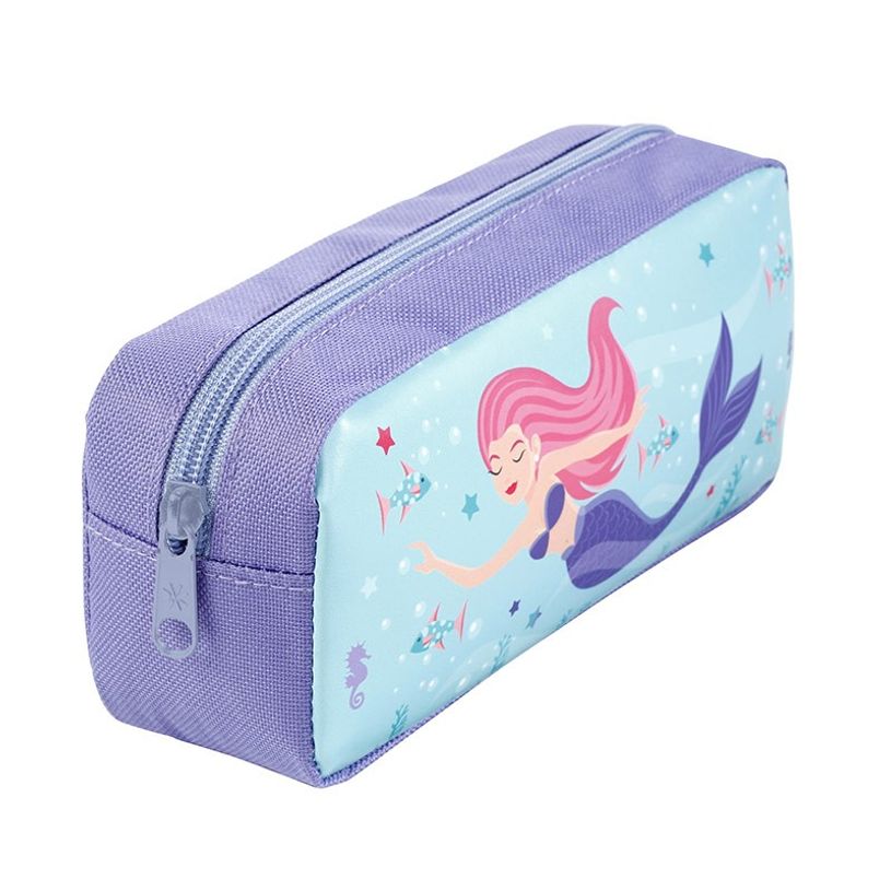 3135250993417-Trousse rectangulaire Mermaid - 1 compartiment - violet et bleu ciel - Viquel-P_405128709_3-2