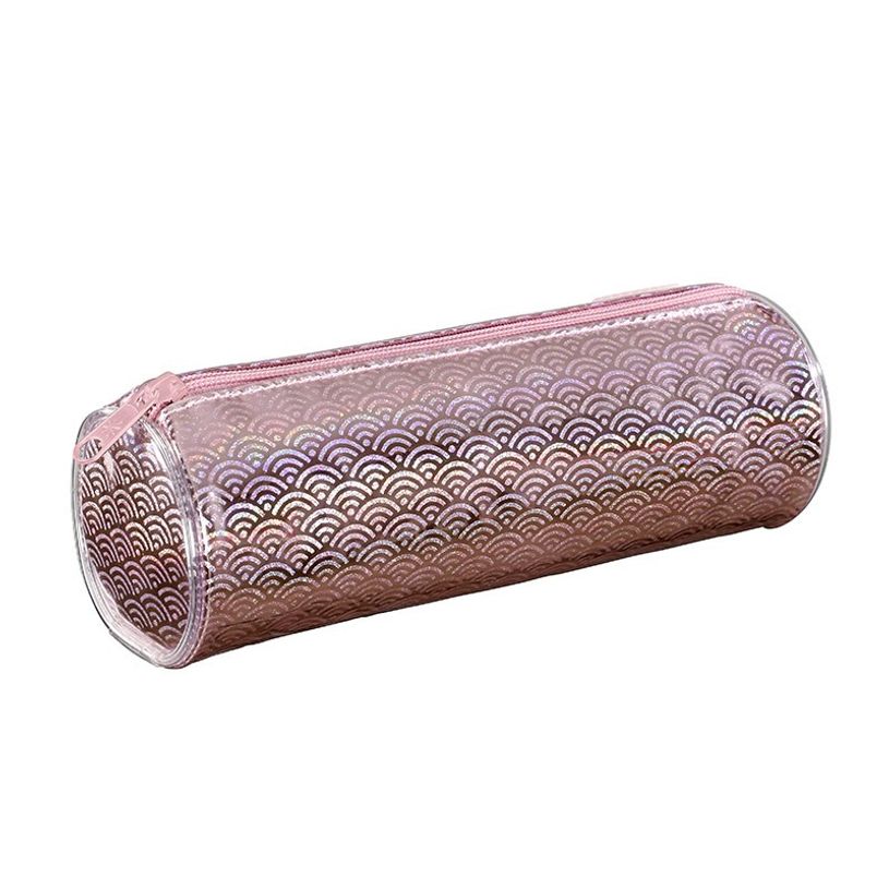 3135250993684-Trousse ronde Wave - 1 compartiment - rose - Viquel-P_405128720_1-0