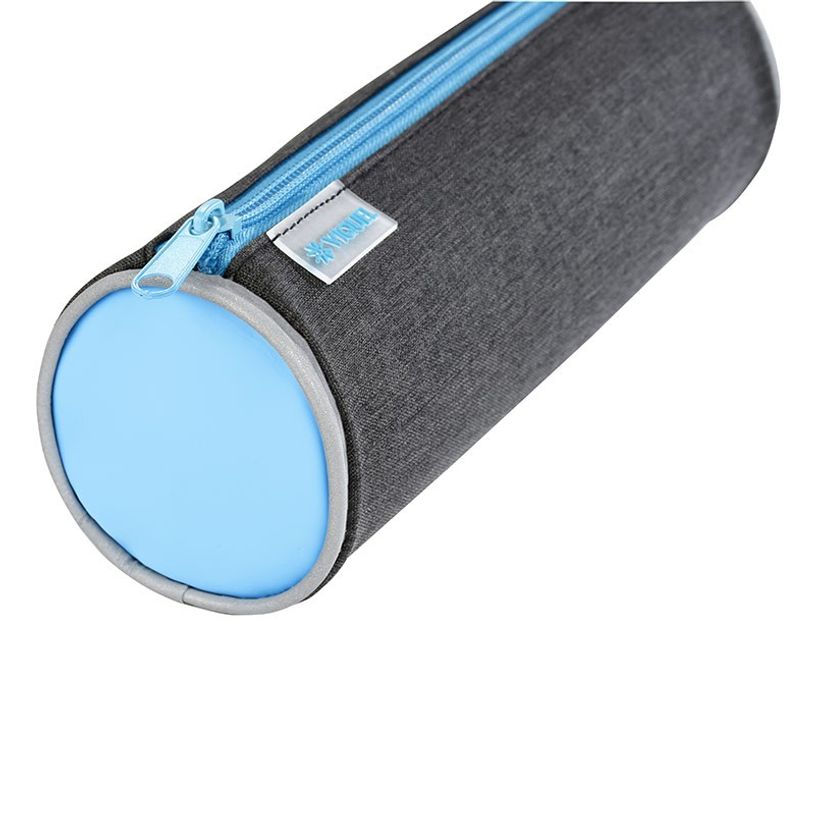 3135250993714-Trousse ronde Foggy - 1 compartiment - gris - Viquel-P_405128722_3-2