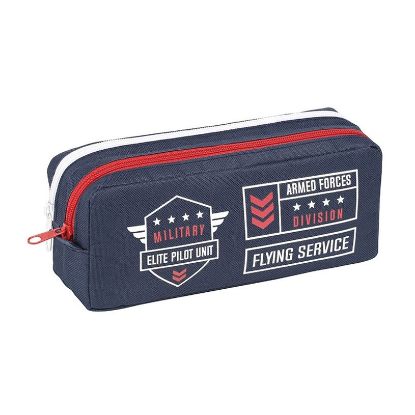 3135250993547-Trousse rectangulaire Air Company - 2 compartiments - bleu - Viquel-P_405128726_1-0