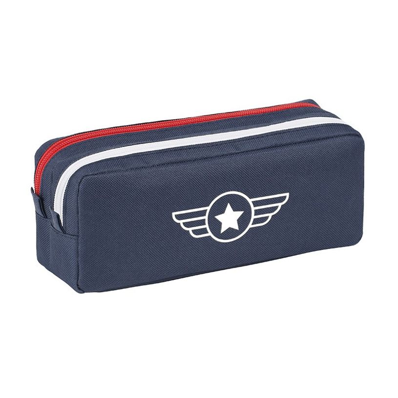 3135250993547-Trousse rectangulaire Air Company - 2 compartiments - bleu - Viquel-P_405128726_2-1