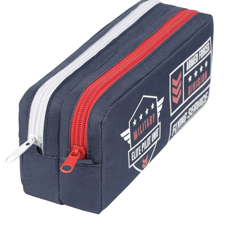 3135250993547-Trousse rectangulaire Air Company - 2 compartiments - bleu - Viquel-P_405128726_3-2