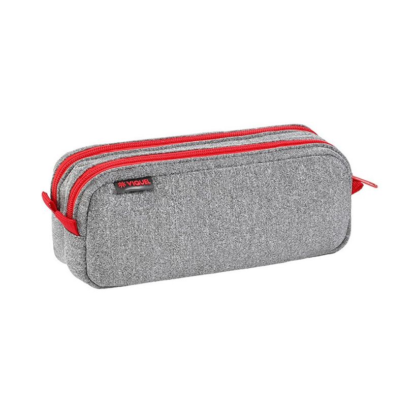 3135250993554-Trousse rectangulaire Yolo - 2 compartiments - gris - Viquel-P_405128727_3-2