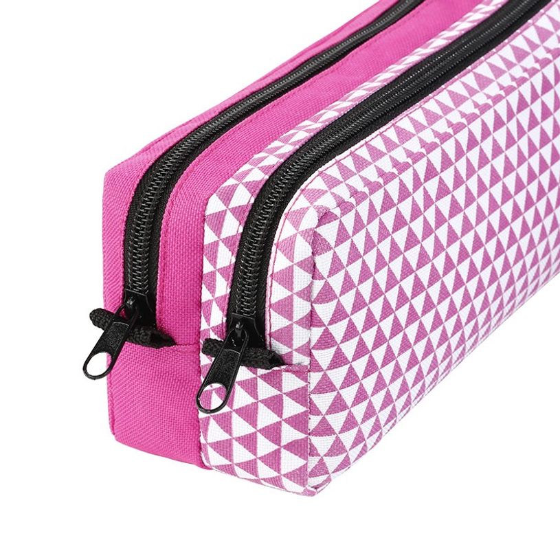 3135250993516-Trousse rectangulaire Kaleo - 2 compartiments - rose - Viquel-P_405128732_2-1