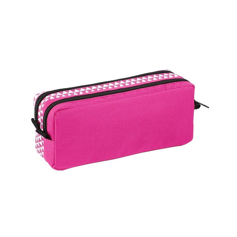 3135250993516-Trousse rectangulaire Kaleo - 2 compartiments - rose - Viquel-P_405128732_3-2