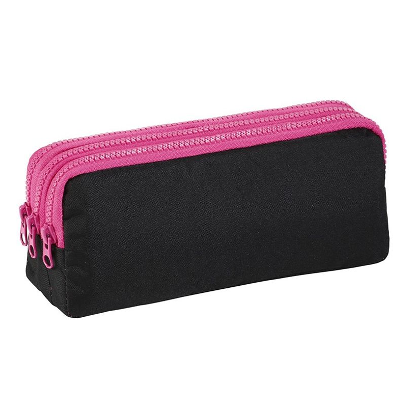 3135250993592-Trousse rectangulaire Pinky Black - 3 compartiments - noir - Viquel-P_405128736_1-0