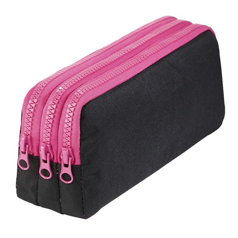 3135250993592-Trousse rectangulaire Pinky Black - 3 compartiments - noir - Viquel-P_405128736_3-2