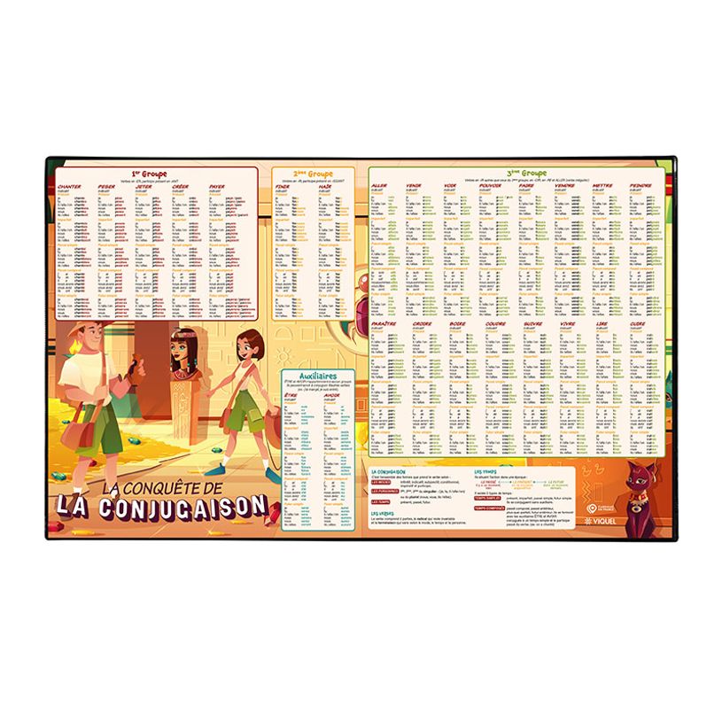3135250994360-Viquel - Sous-main Educatif Conjugaison - 59,5 x 36,2 cm-P_405128746_1-0