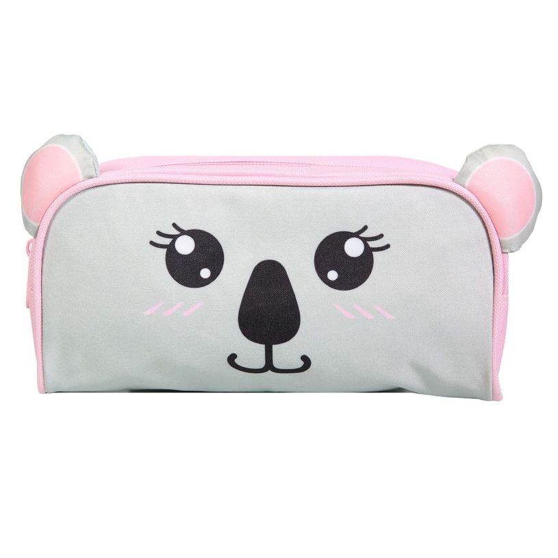 3666311016146-Trousse rectangulaire Kids Koala - 1 compartiment - gris - Bagtrotter-P_405128772_1-0
