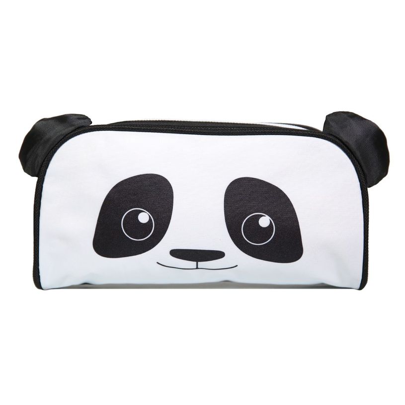 3666311016139-Trousse rectangulaire Kids Panda - 1 compartiment - noir - Bagtrotter-P_405128773_1-0