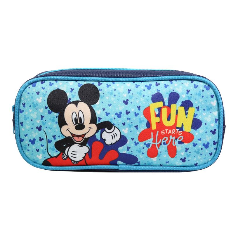 3666311015552-Trousse rectangulaire Mickey - 1 compartiment - bleu - Bagtrotter-P_405128784_1-0