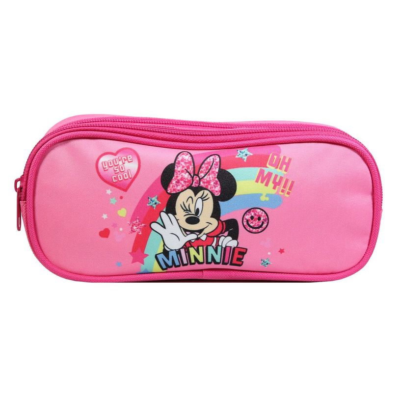 3666311015361-Trousse rectangulaire Minnie - 2 compartiments - rose - Bagtrotter-P_405128789_1-0