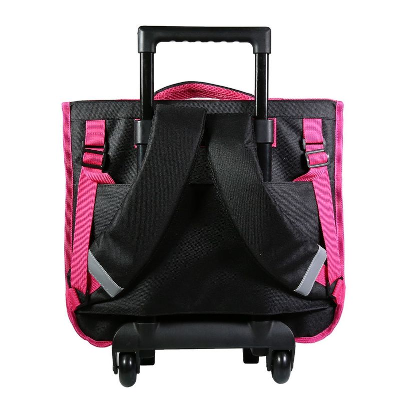 3666311013916-Cartable à roulettes Barbie 38 cm - 2 compartiments - multicolore - Bagtrotter-P_405128820_3-2