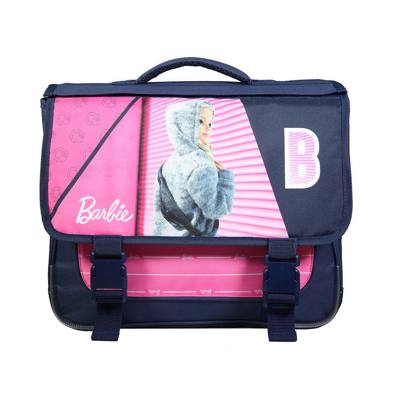 3666311013893-Cartable Barbie 38 cm - 2 compartiments - rose - Bagtrotter-P_405128822_1-0