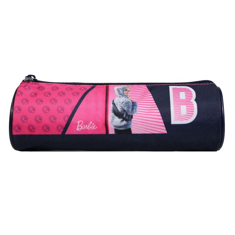 3666311013886-Trousse ronde Barbie - 1 compartiment - rose - Bagtrotter-P_405128823_1-0