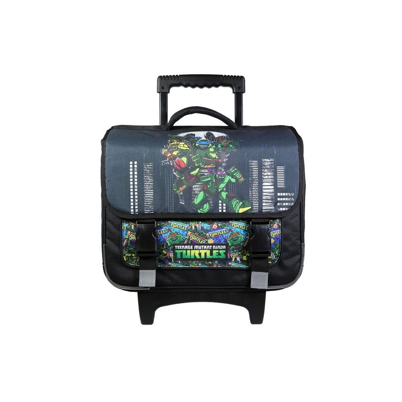 3666311013435-Cartable à roulettes Tortues Ninja 38 cm - 2 compartiments - noir - Bagtrotter-P_405128832_9-4