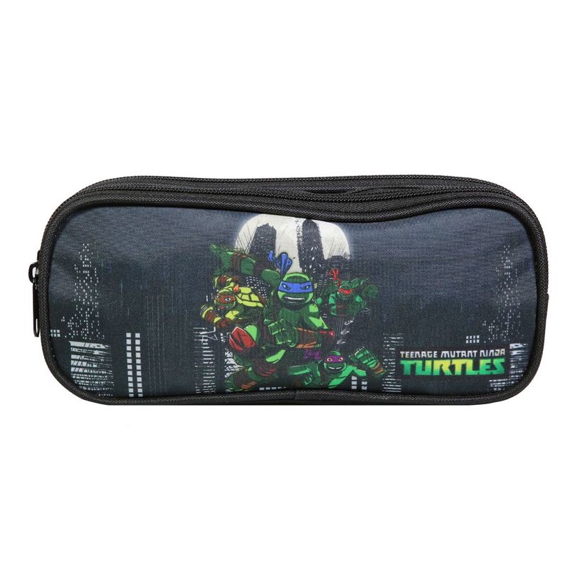 3666311013411-Trousse rectangulaire Tortues Ninja - 2 compartiments - noir - Bagtrotter-P_405128834_1-0