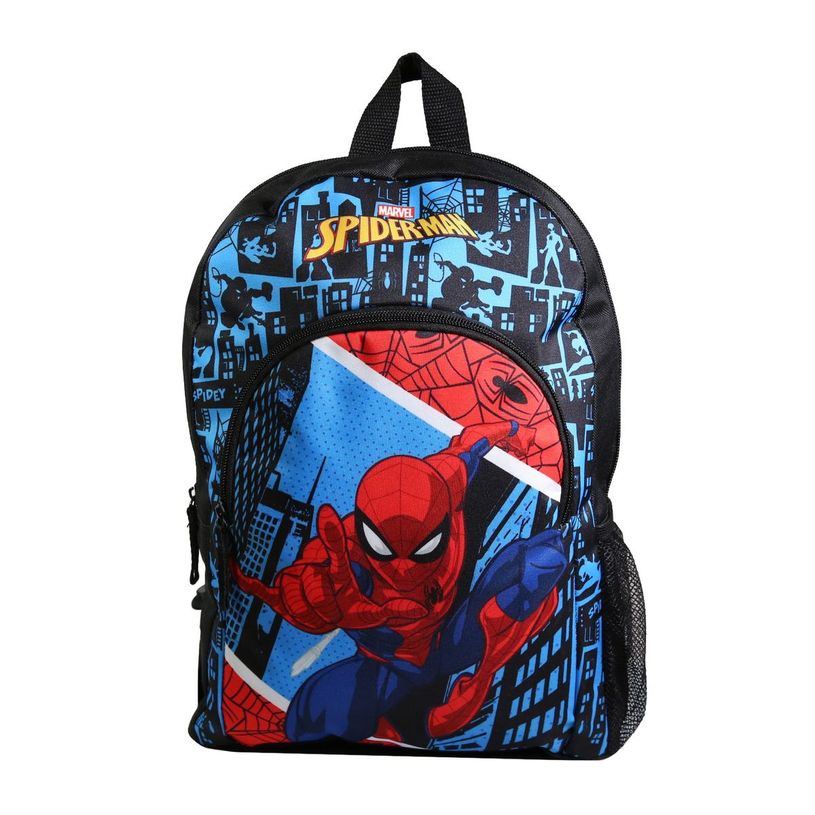 3666311013152-Sac à dos maternelle Spiderman - 37 cm - 1 compartiment - bleu - Bagtrotter-P_405128841_1-0