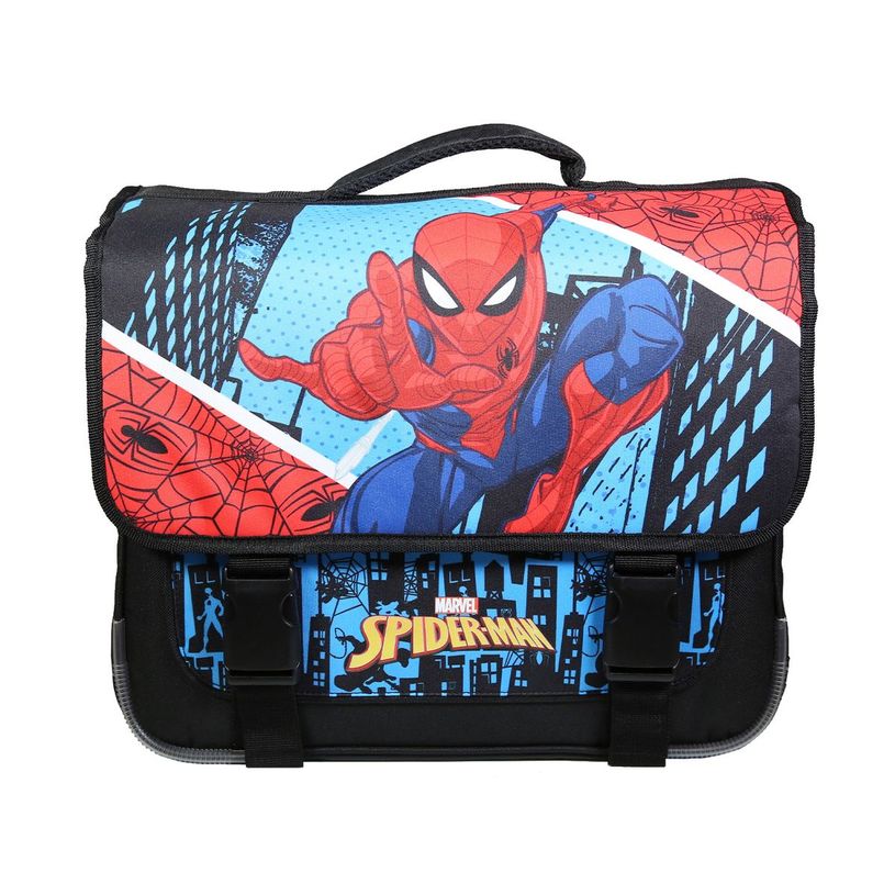 3666311013145-Cartable Spiderman 38 cm - 2 compartiments - bleu - Bagtrotter-P_405128842_1-0