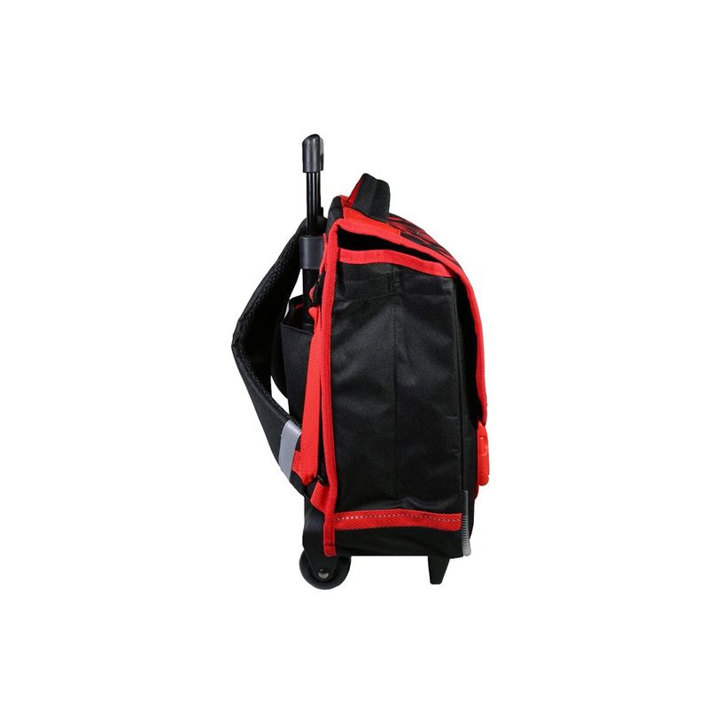 3666311013091-Cartable à roulettes Spiderman 38 cm - 2 compartiments - rouge - Bagtrotter-P_405128847_7-3