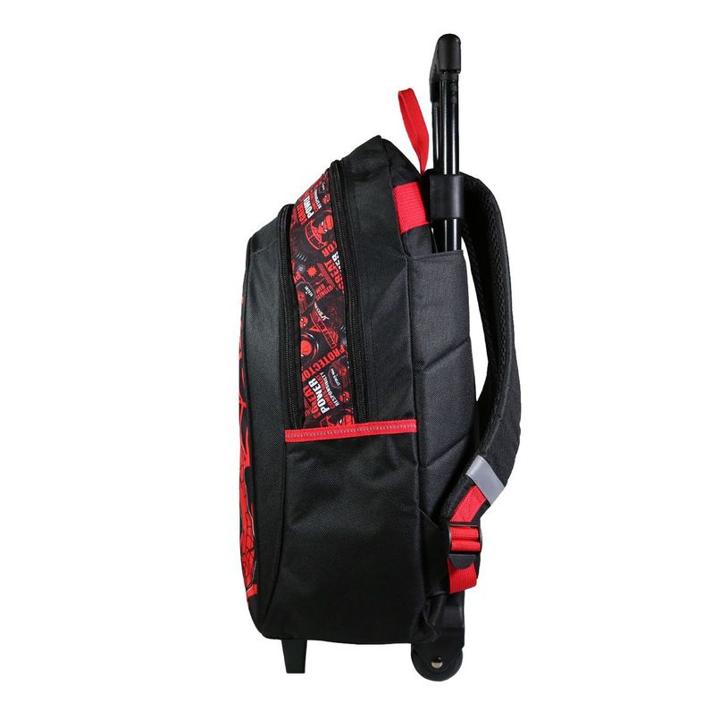 3666311013084-Sac à dos à roulettes Spiderman - 2 compartiments - rouge - Bagtrotter-P_405128848_2-1