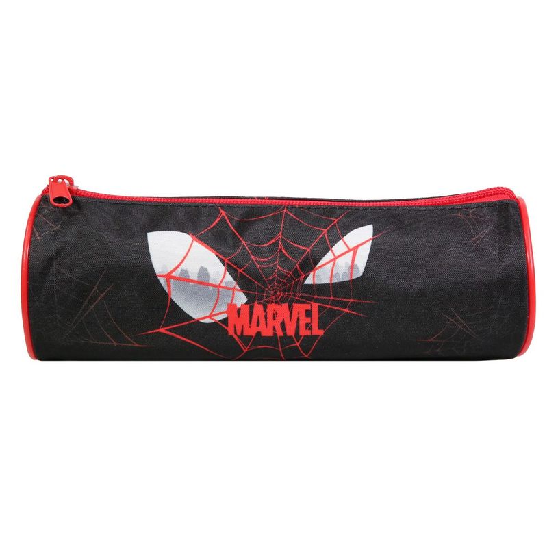 3666311013022-Trousse ronde Spiderman - 1 compartiment - noir - Bagtrotter-P_405128854_1-0