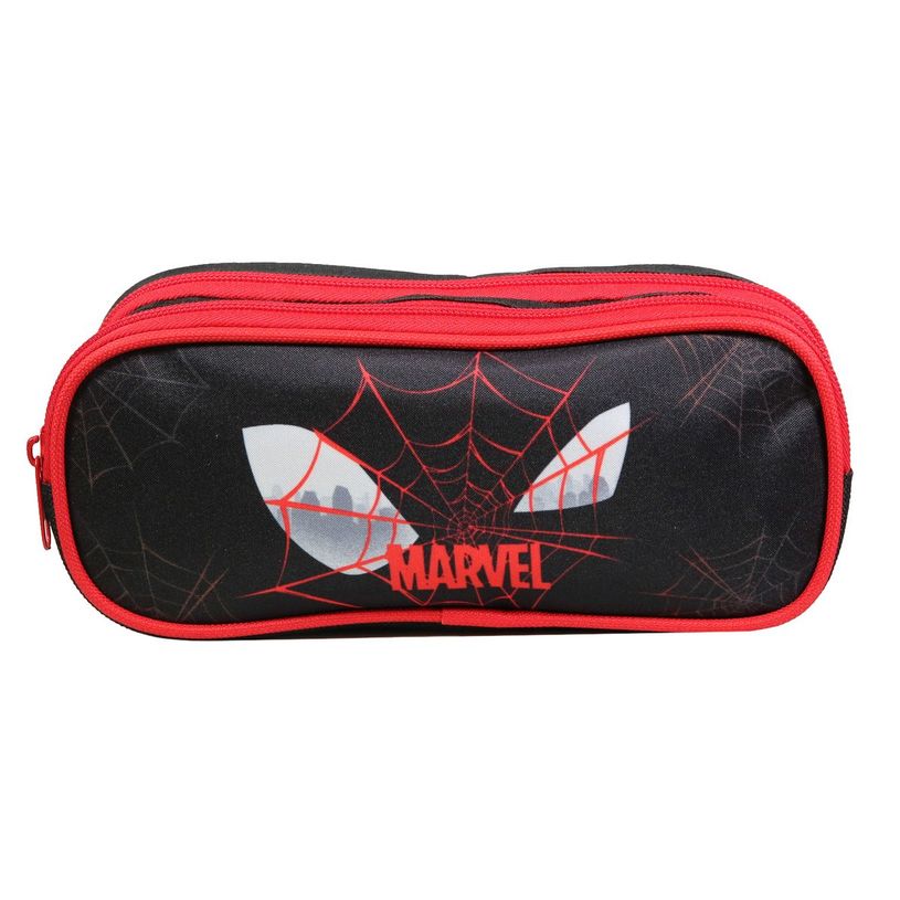 3666311013015-Trousse rectangulaire Spiderman - 2 compartiments - noir - Bagtrotter-P_405128855_1-0