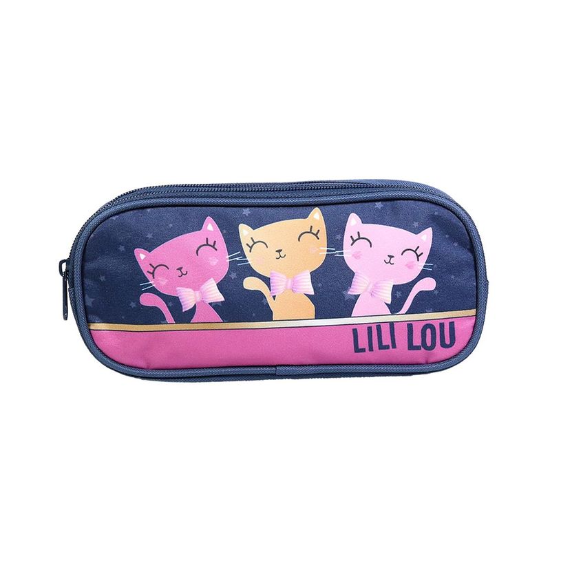 3666311012476-Trousse rectangulaire Lililou - 2 compartiments - noir - Bagtrotter-P_405128870_1-0