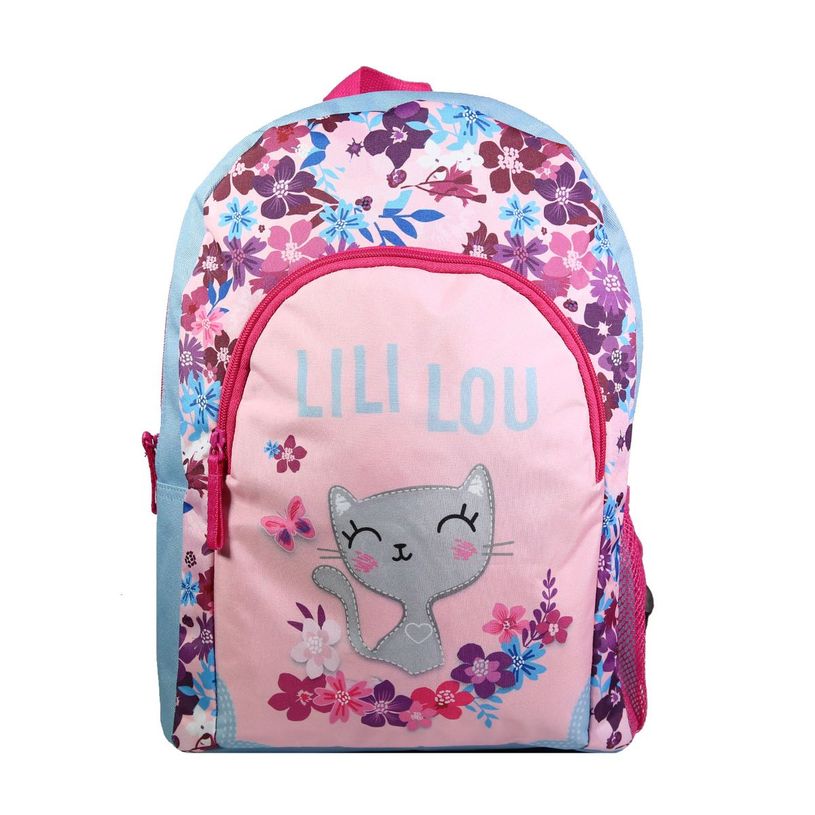 3666311012360-Sac à dos maternelle Lililou - 37 cm - 1 compartiment - rose - Bagtrotter-P_405128872_1-0