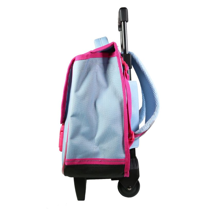 3666311012346-Cartable à roulettes Lililou 38 cm - 2 compartiments - rose - Bagtrotter-P_405128874_2-1