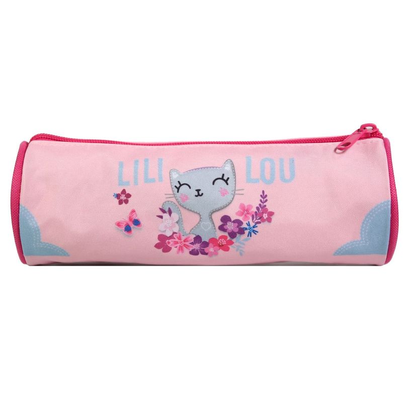3666311012315-Trousse ronde Lililou - 1 compartiment - rose - Bagtrotter-P_405128877_3-2