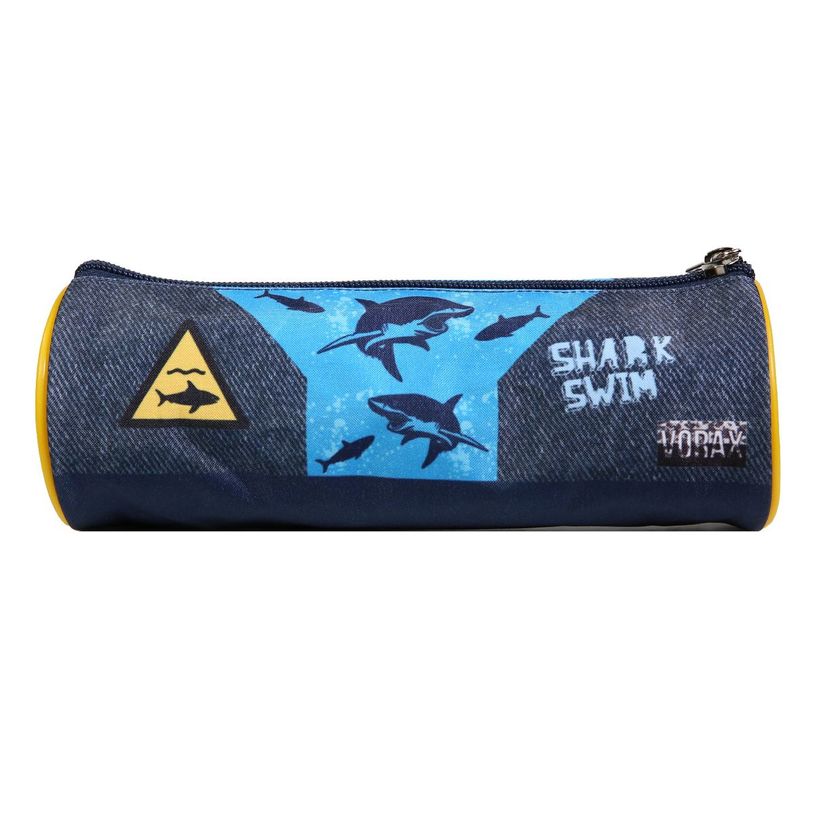 3666311010755-Trousse ronde Vorax Requins - 1 compartiment - bleu - Bagtrotter-P_405128930_3-2