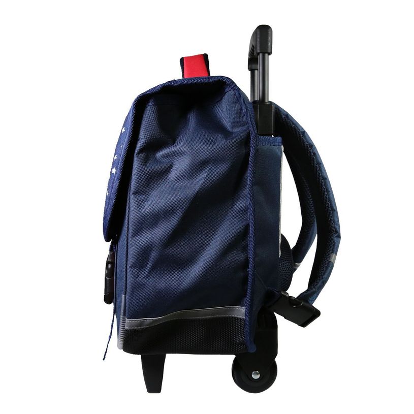 3666311010205-Cartable à roulettes Phileas Etoiles 38 cm - 2 compartiments - bleu - Bagtrotter-P_405128962_2-1
