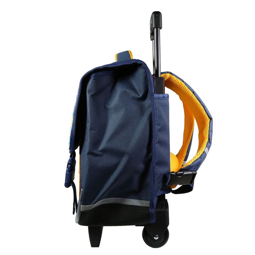 3666311010007-Cartable à roulettes Phileas Dinosaure 38 cm - 2 compartiments - bleu - Bagtrotter-P_405128965_2-1