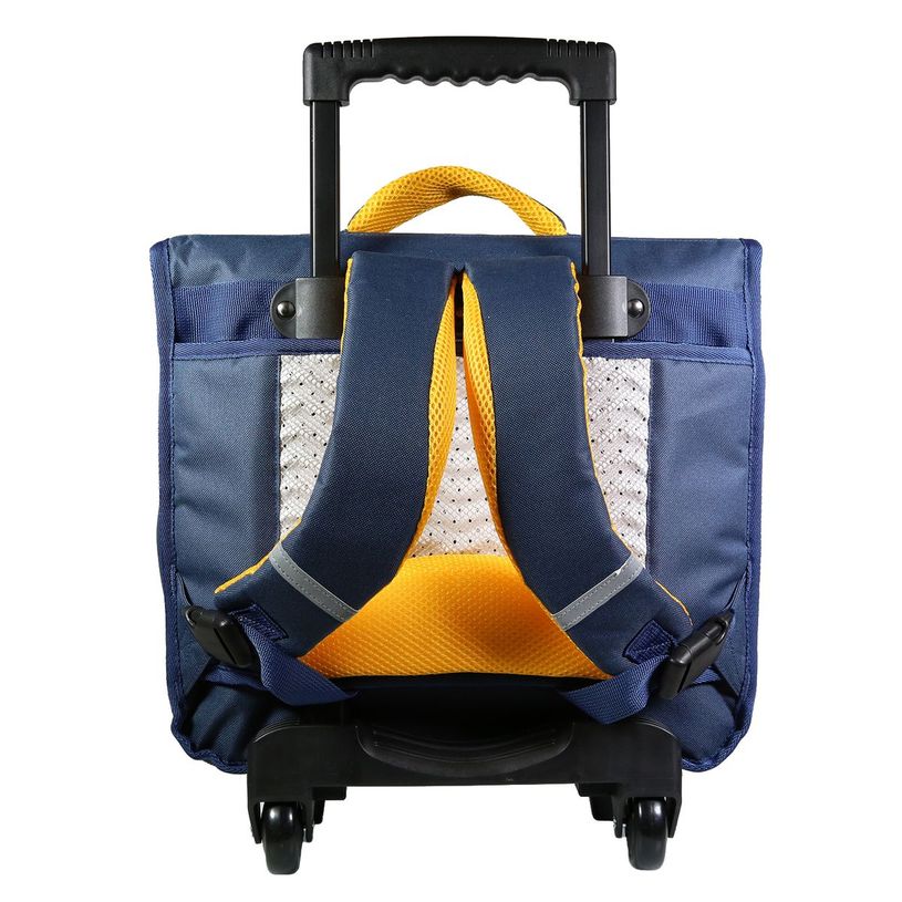3666311010007-Cartable à roulettes Phileas Dinosaure 38 cm - 2 compartiments - bleu - Bagtrotter-P_405128965_3-2