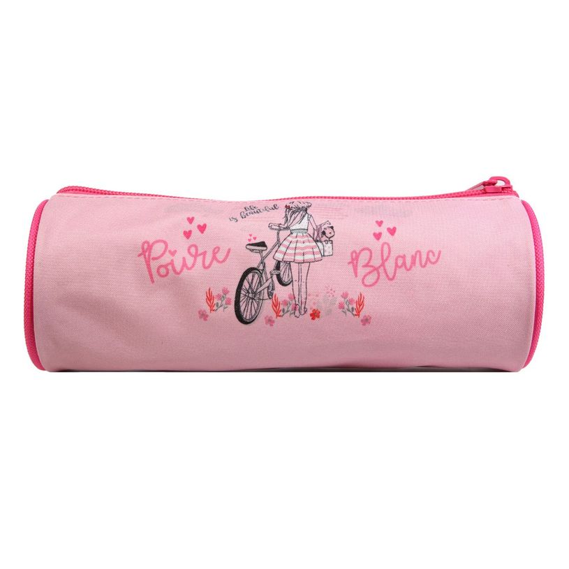 3666311009711-Trousse ronde Poivre Blanc - 1 compartiment - rose - Bagtrotter-P_405128982_3-2