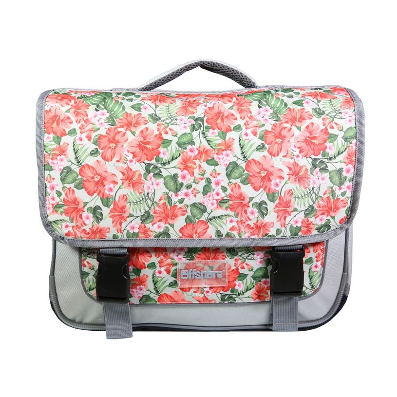 3666311009421-Cartable Offshore 38 cm - 2 compartiments - hibiscus - Bagtrotter-P_405128989_1-0