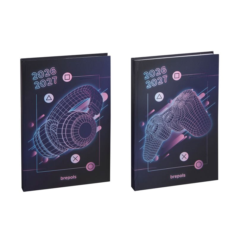 5412303377492-Agenda Gaming - 1 jour par page - 17,5 x 12 cm - 2 modèles au choix - Brepols--0