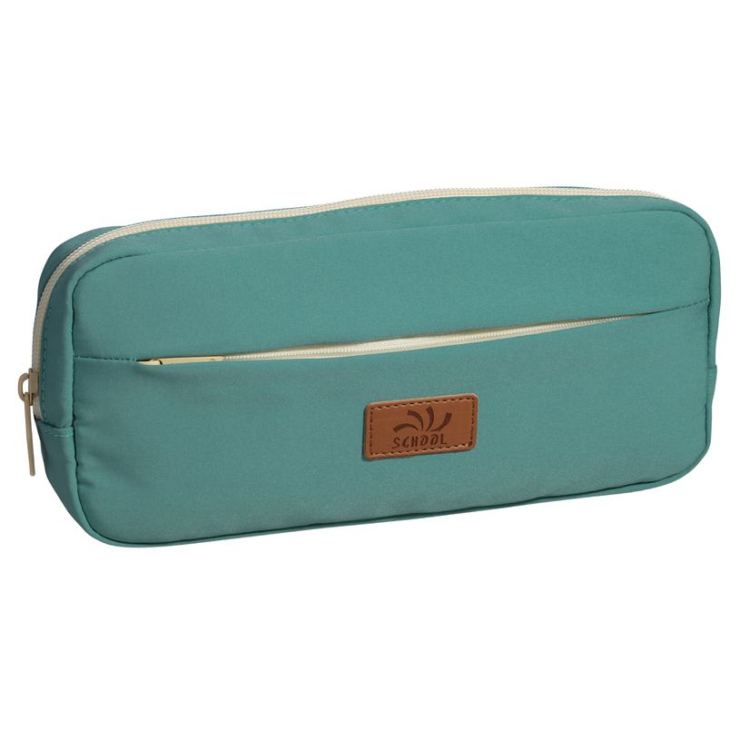 3173749250160-Trousse rectangulaire SCHOOL "Pastel" coloris pistache--0