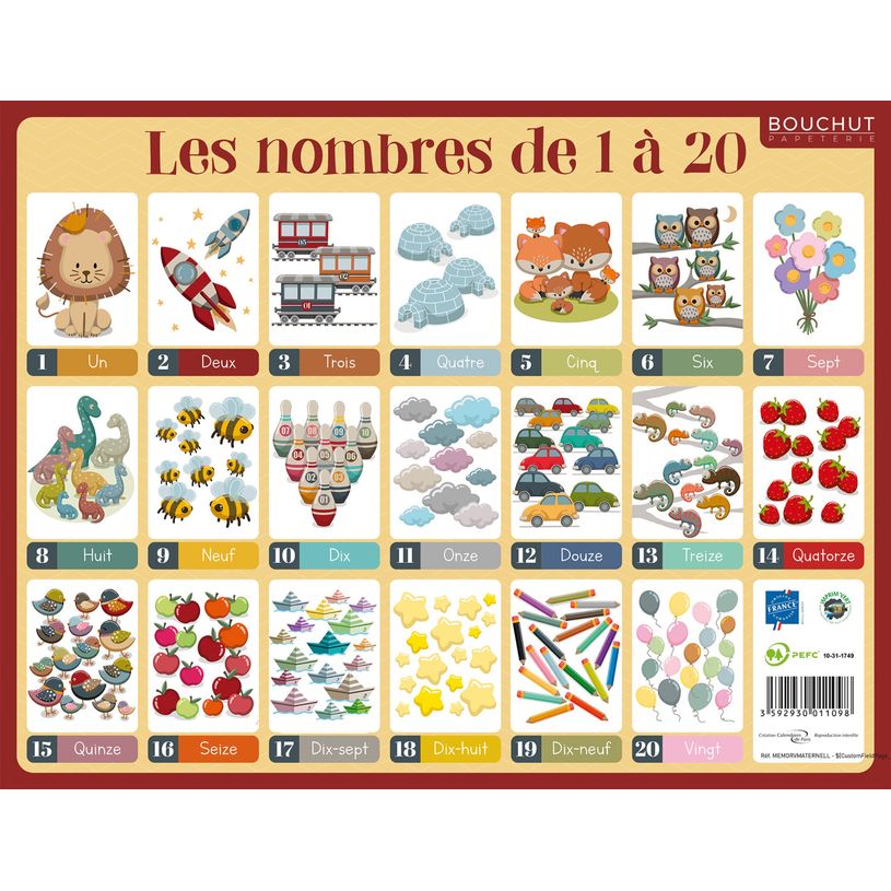 3592930011098-Fiche mémo souple Maternelle - 20,5 x 26,5 cm - Bouchut--3